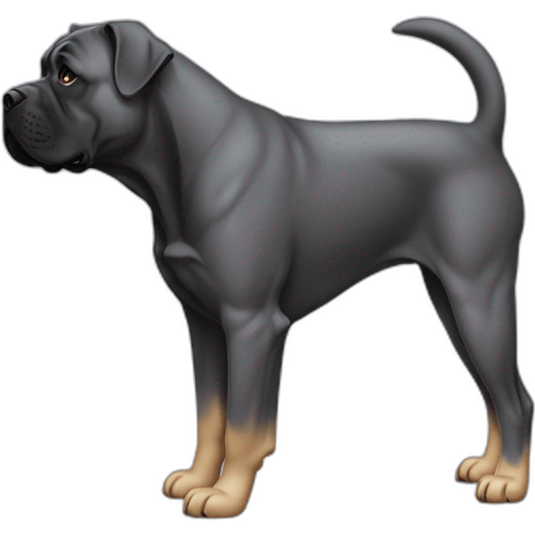 dog Cane Corso in profile emoji