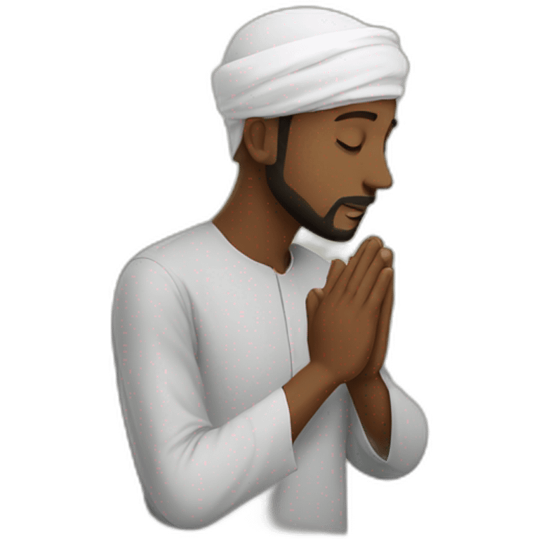 Islam man praying emoji