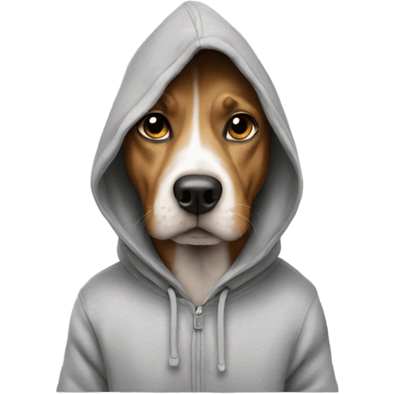 dog wearing hoodie  emoji