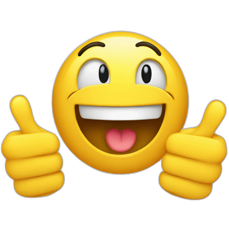 smiley with thumbs up emoji