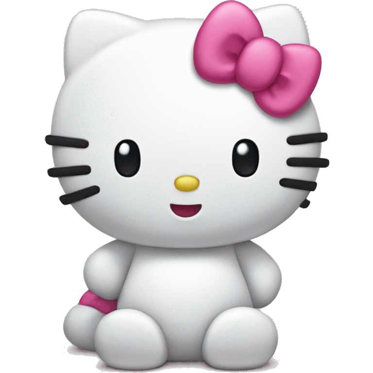 Hello kitty posing emoji