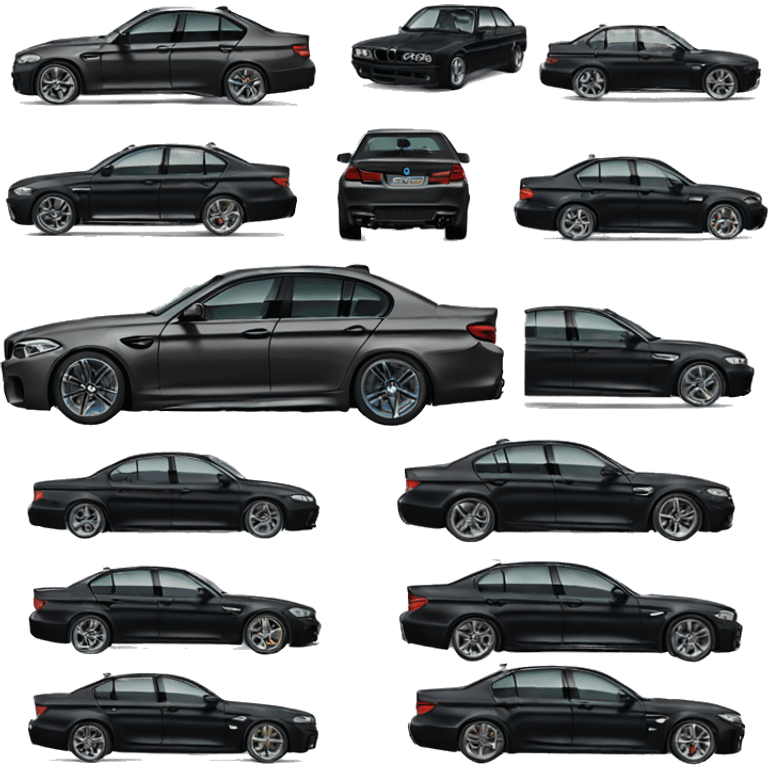 BMW M5 black  emoji