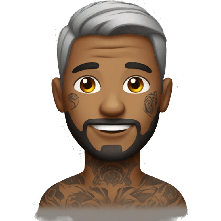 Man with tattoos emoji