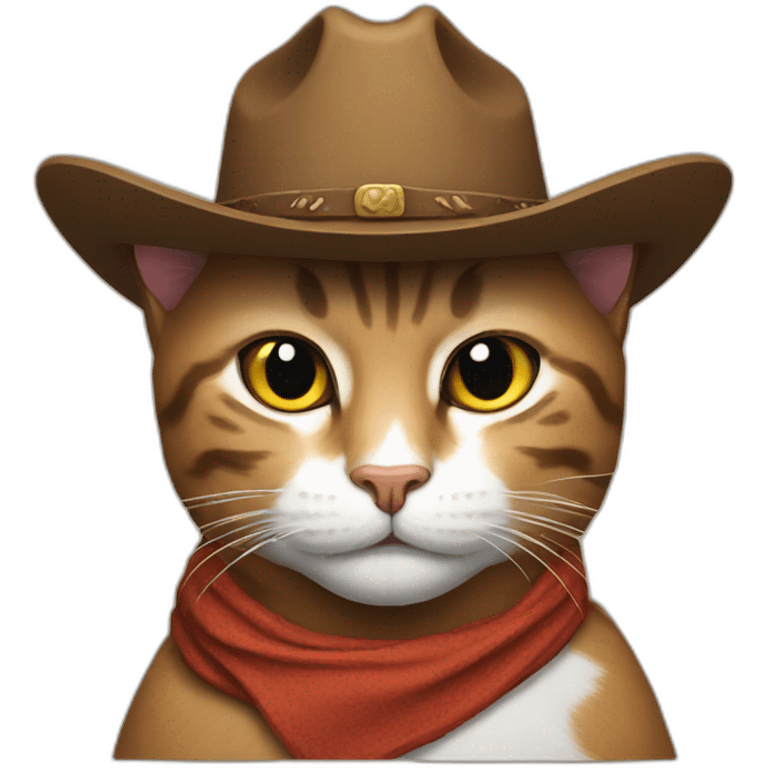 Cowboy cat emoji