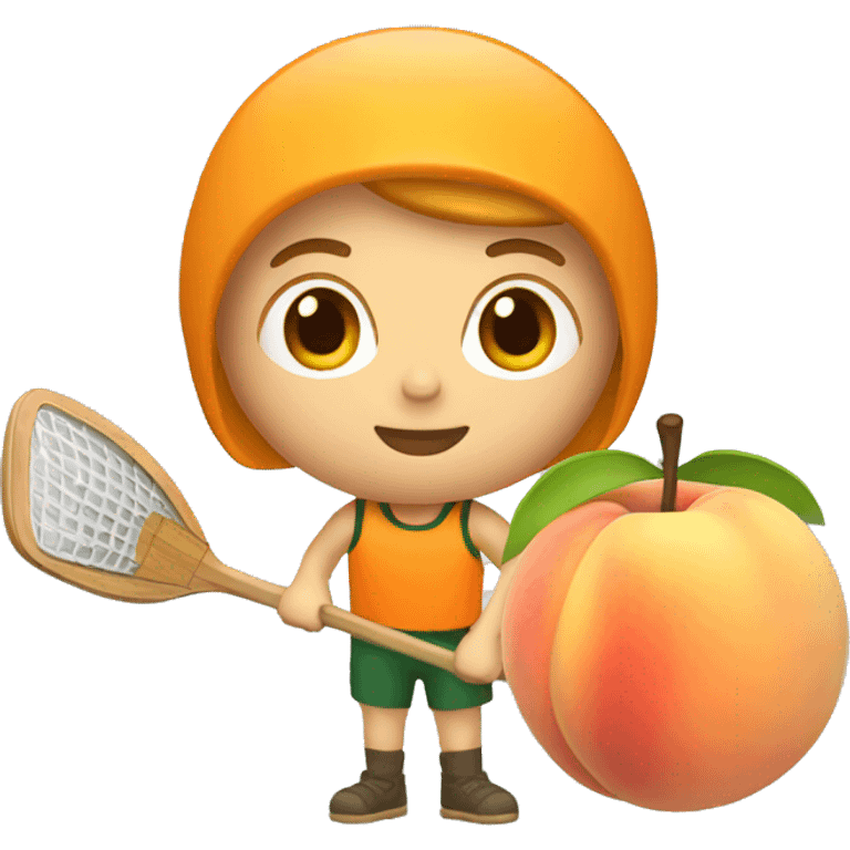 peach paddler emoji