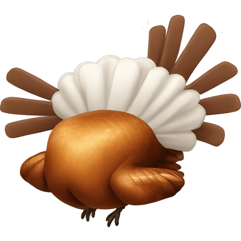 Flying cooked turkey  emoji