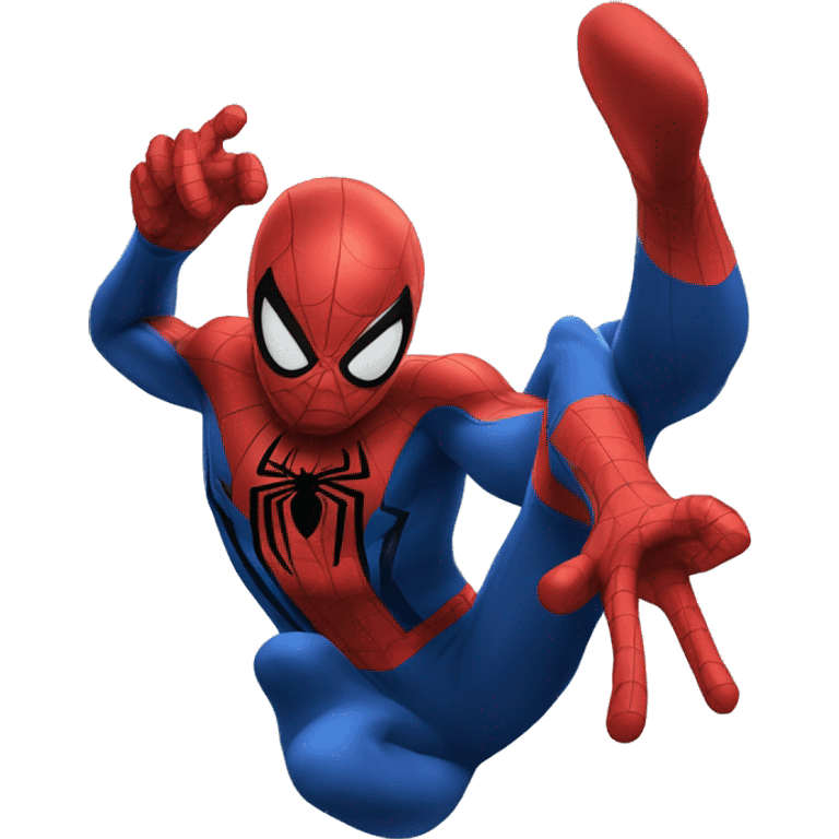 Spider-Man web swinging emoji