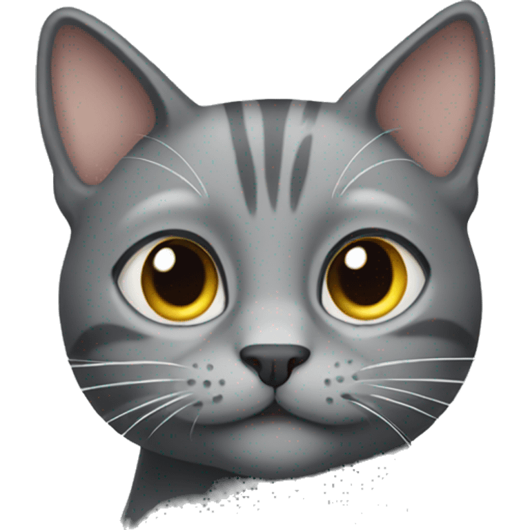 Gray cat emoji