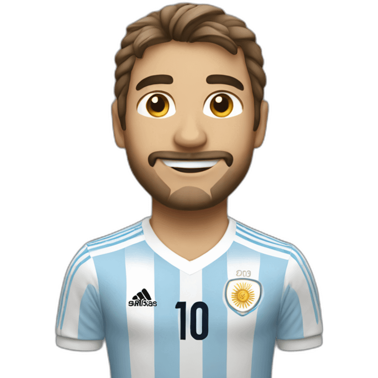 argentina soccer world cup winner 3 stars emoji