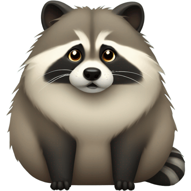 fat raccoon dog emoji