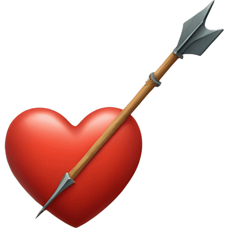 A red heart pierced with an arrow emoji