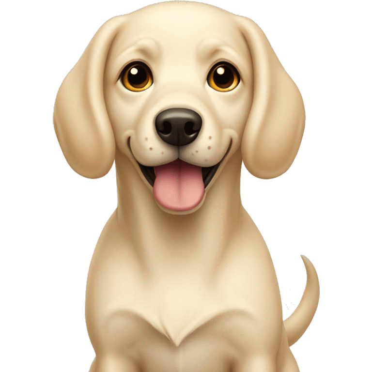 Cream-coloured Sharpey dog emoji