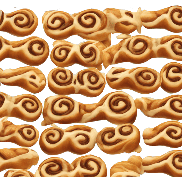 Cinnamon bun glazed  emoji