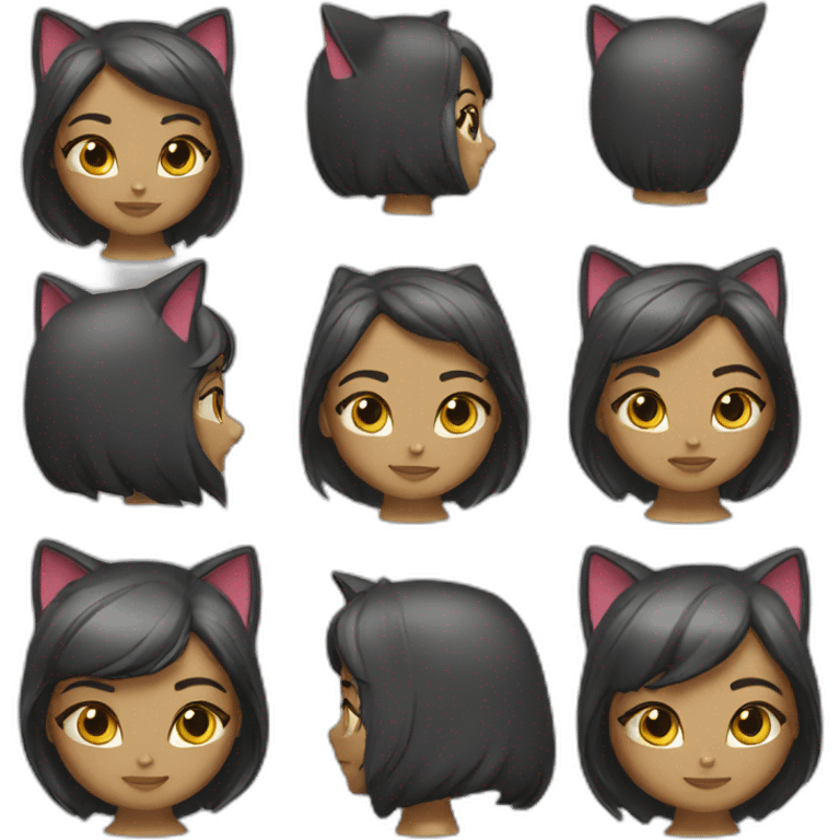 A very cool Supercat female  emoji