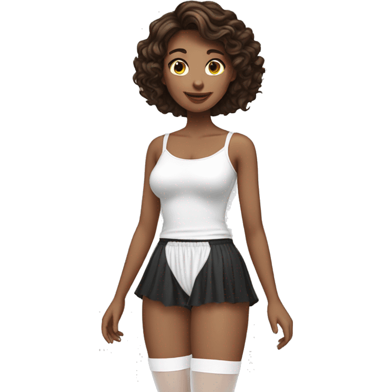 full-body-white-knickers-white-stockings-black-skirt-brown-hair  emoji