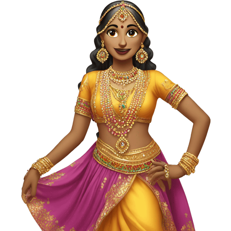 Classical Desi dancer with jewels  emoji