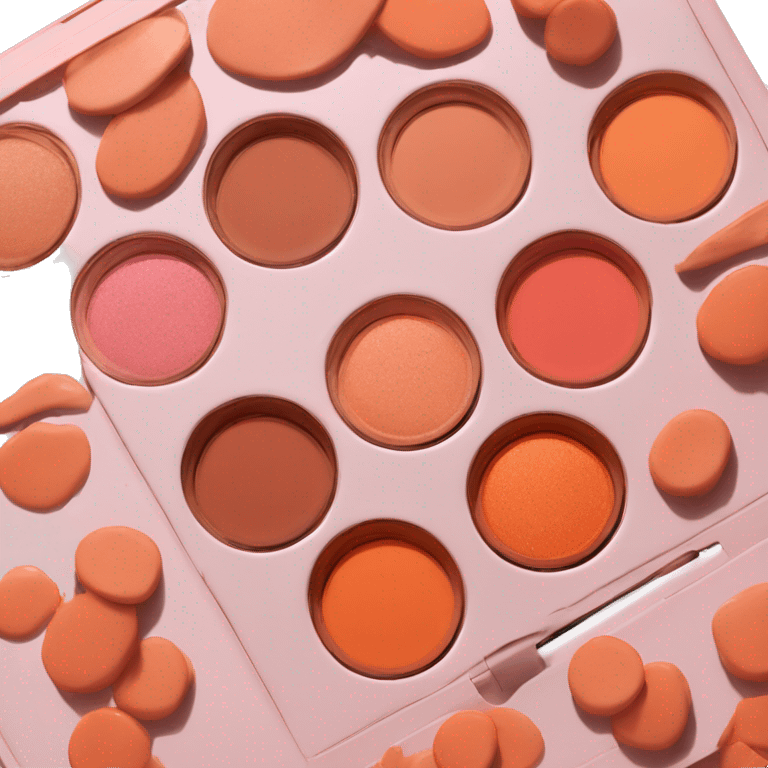 Kosas orange blush makeup emoji