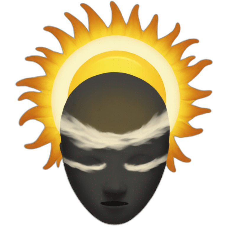 sun no face emoji