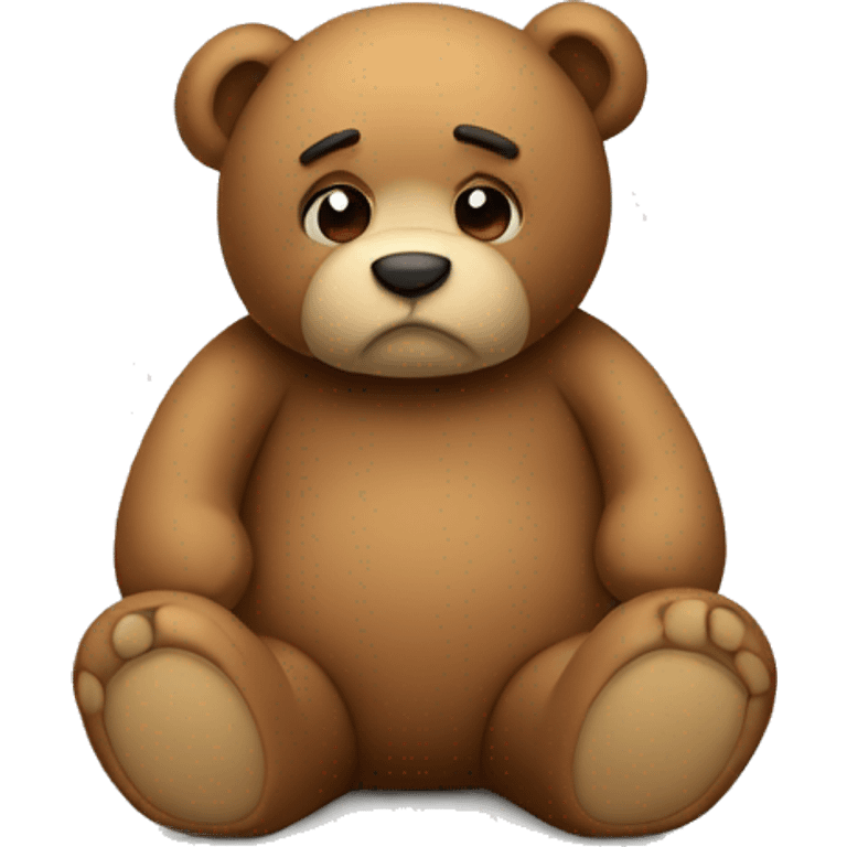 Sad teddy emoji