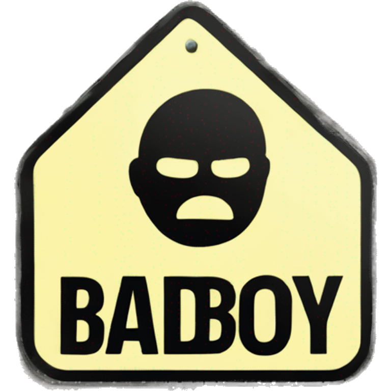 street sign saying badboyseven emoji