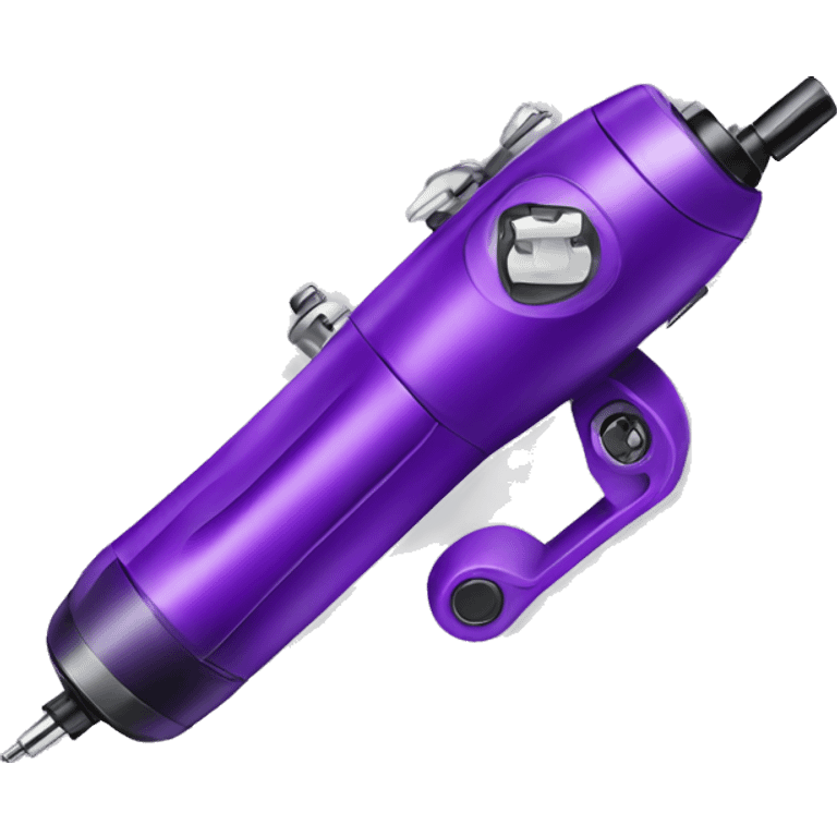 Purple wireless tattoo machine emoji