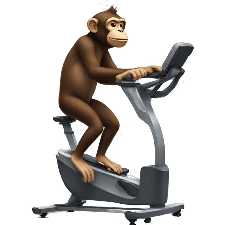 monkey on treadmill cycle emoji