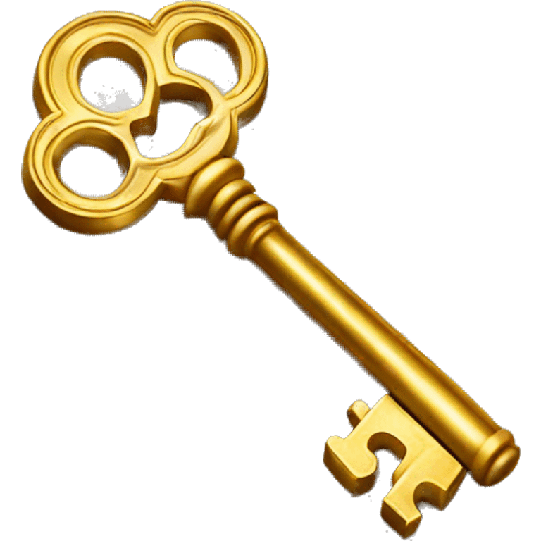 Vintage gold key  emoji