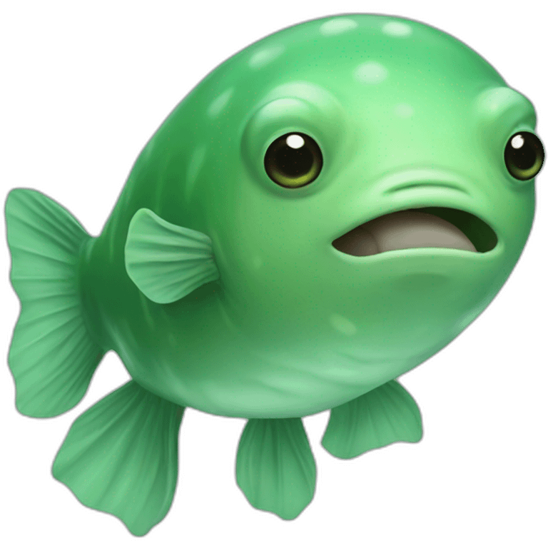 green blobfish emoji