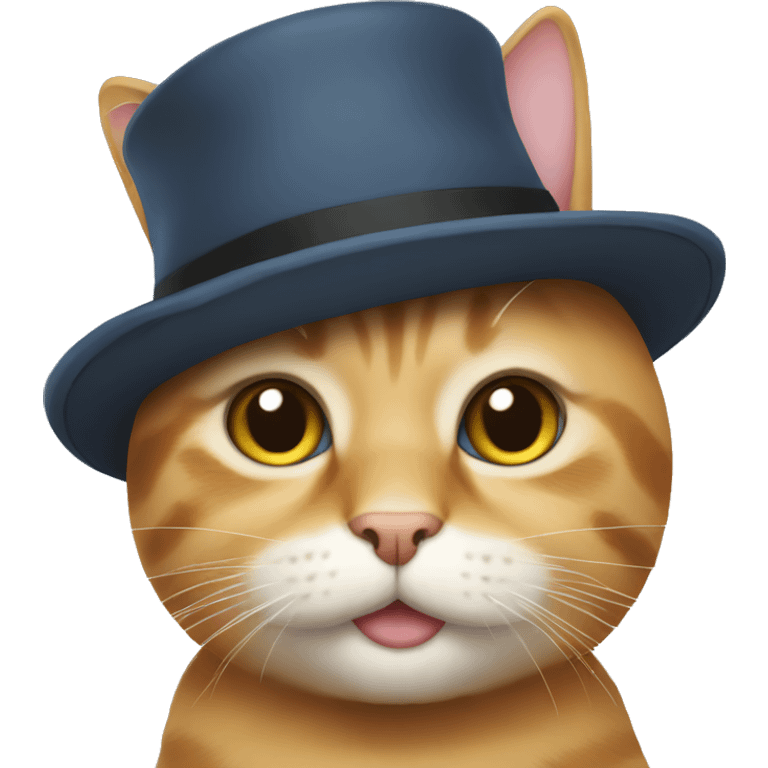 Cat with a hat emoji