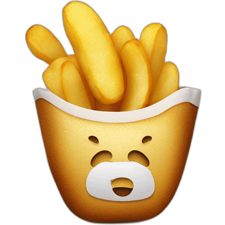 fried potato and beer emoji