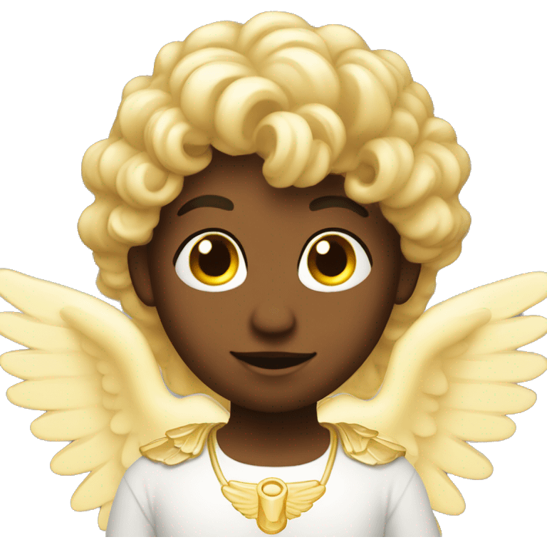 Angel with a very bright halo emoji