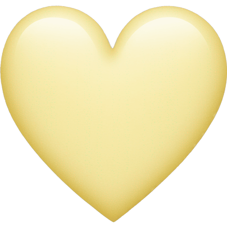 Pastel yellow heart emoji