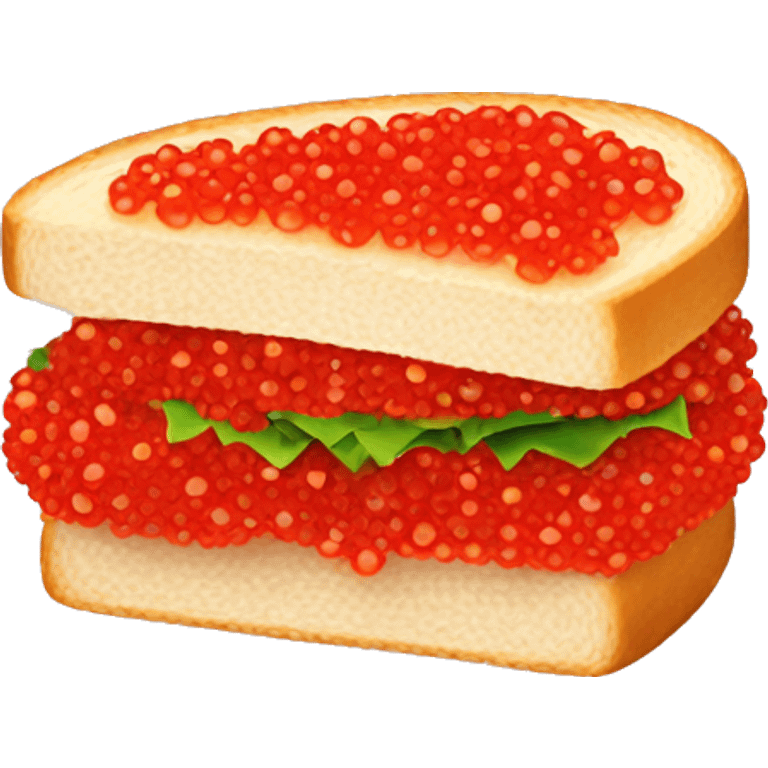 red caviar sandwich emoji