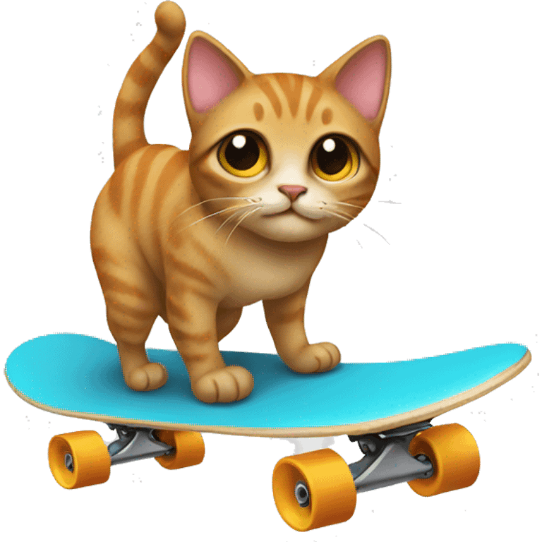 A cat on a skateboard  emoji