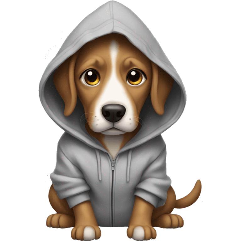 Dog With a hoodie  emoji