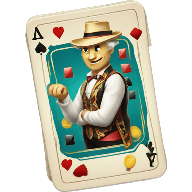 Blackjack casino emoji