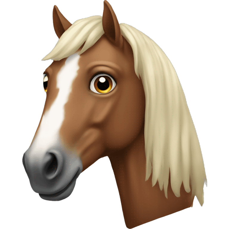 Horse with the head of a human  emoji