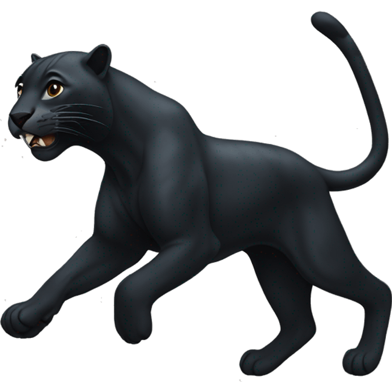 black running jaguar emoji