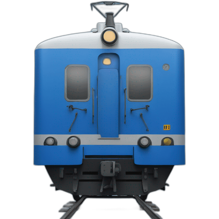 blue russian train, frontal view emoji