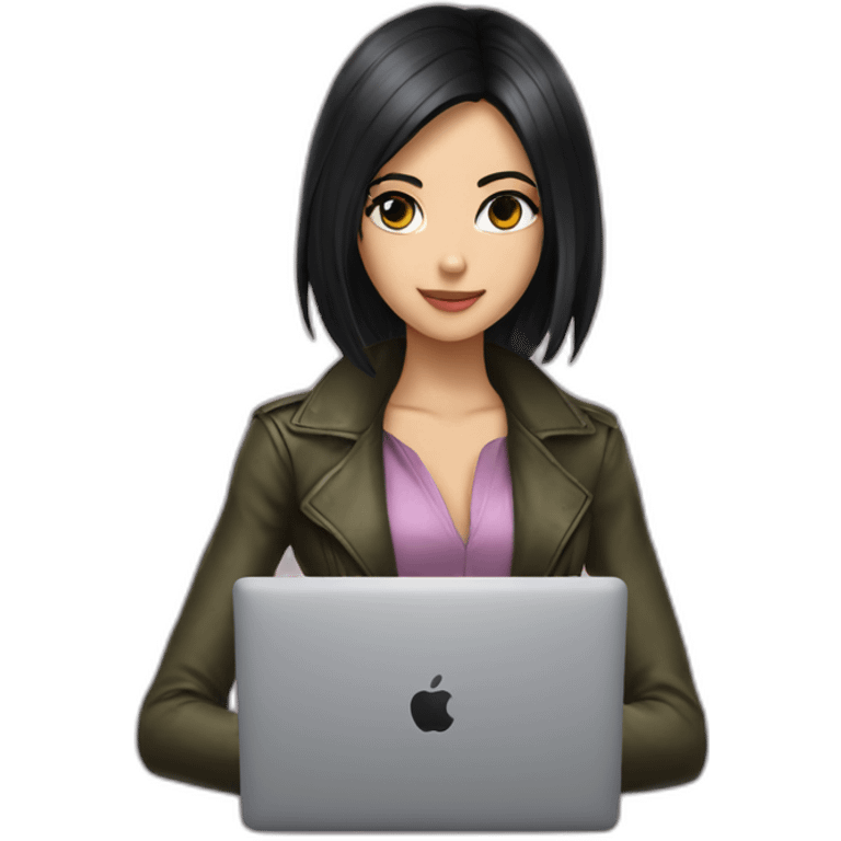 nico-robin-with-a-macbook emoji