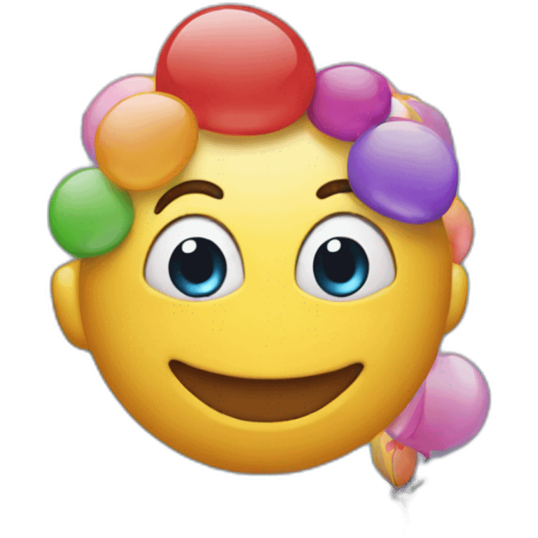 happy birthday in a computer emoji