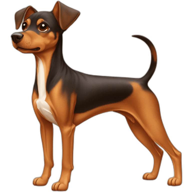 cachorro pinscher caramelo jogador de basquete emoji