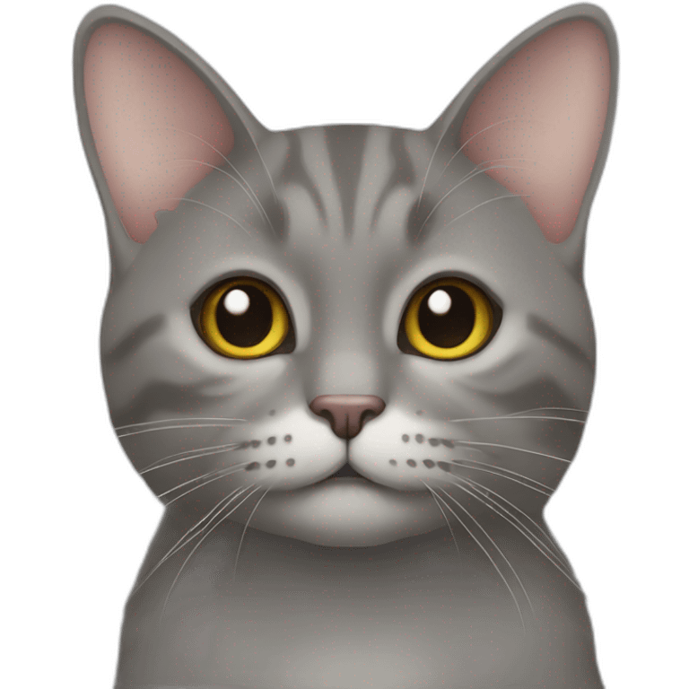 Chat sur souris emoji