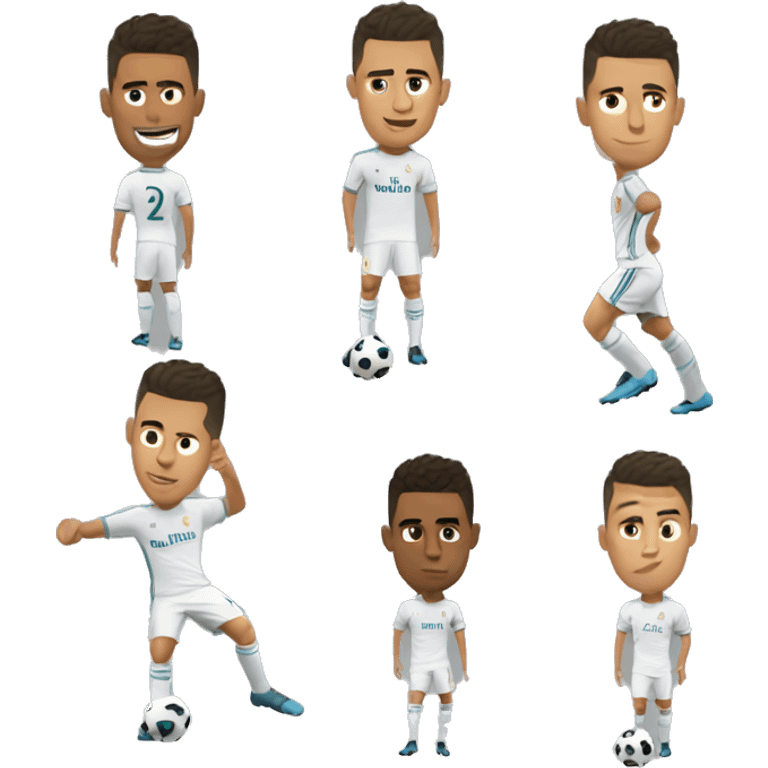 Ronaldo doing the suiii emoji