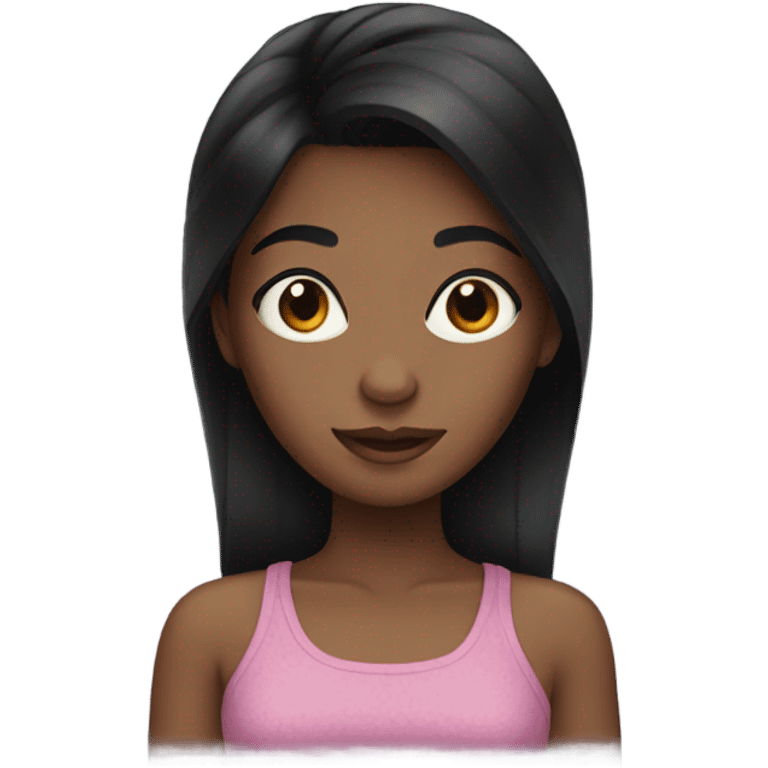  black hair girl  emoji