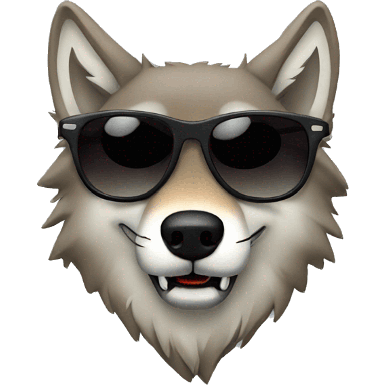 Wolf Sunglasses emoji