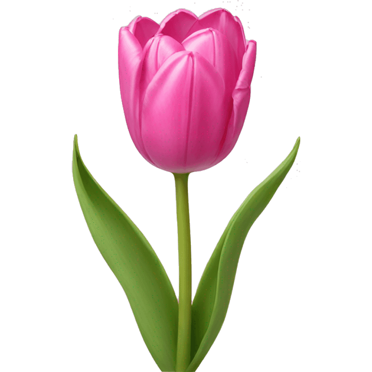 Pink tulips with a bow emoji