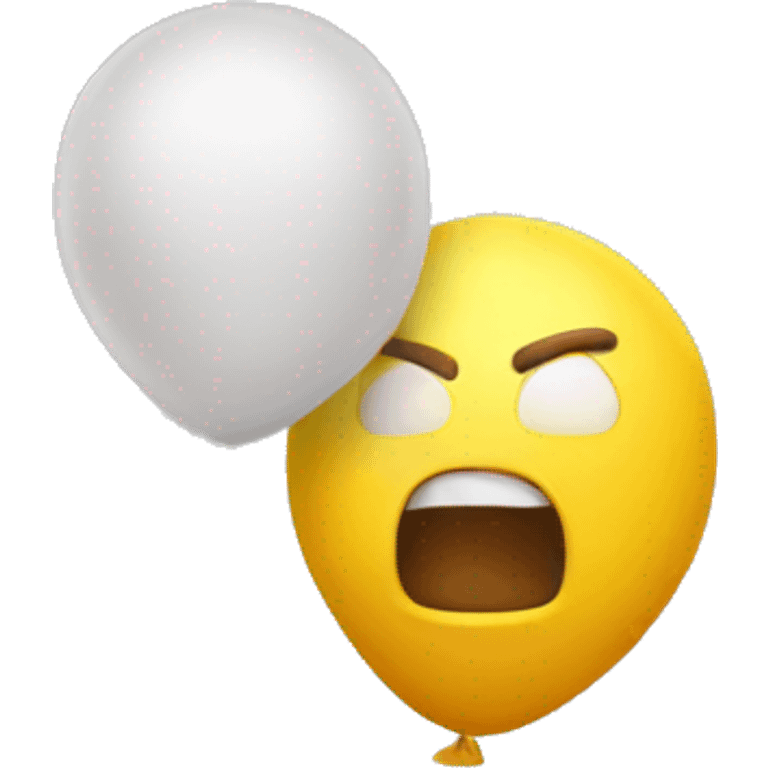 blowing up a balloon emoji