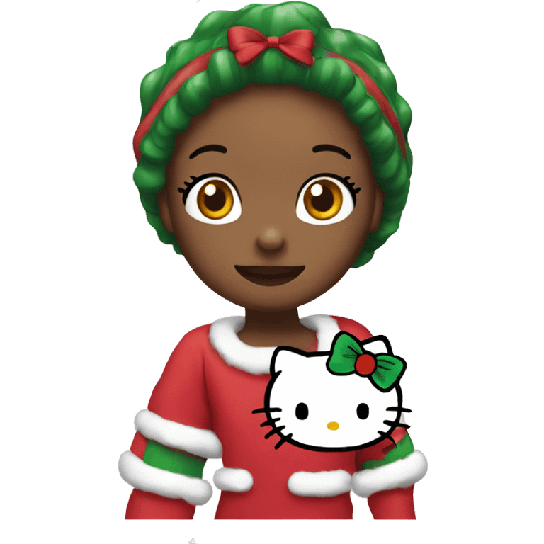 Hello kitty Christmas  emoji