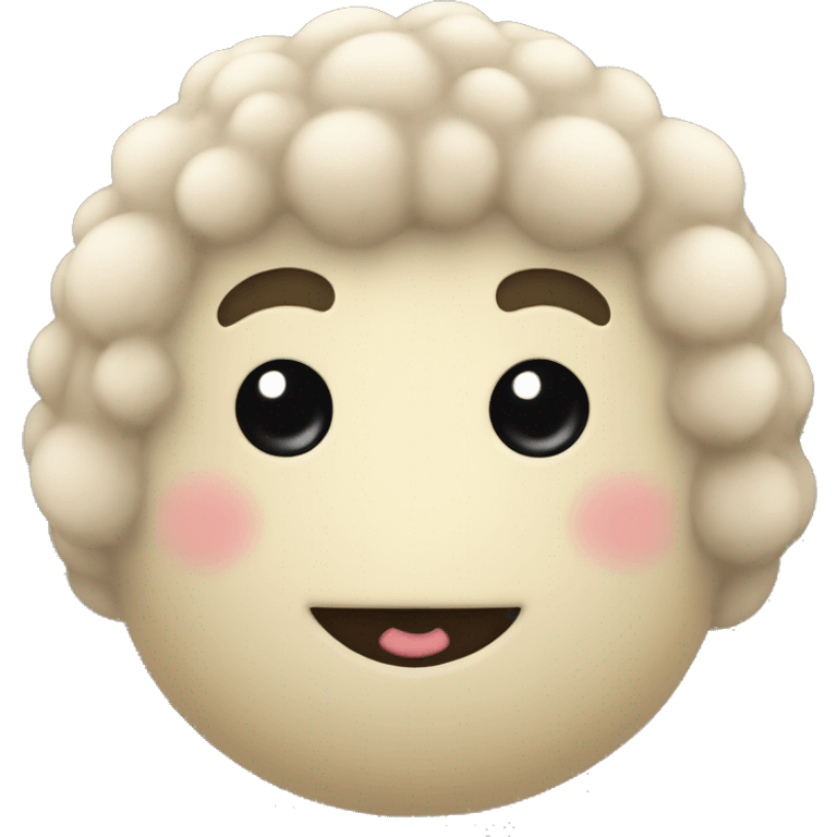 Muñeco de peluche hipopótamo de peluche color beige emoji